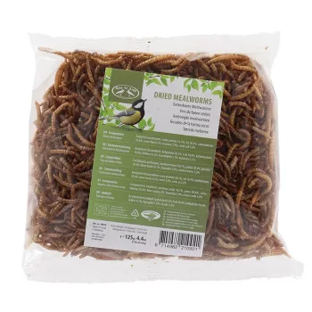   Esschert Design Szárított lisztkukac, madár és sünieleség, 4 évszakos, 125 g