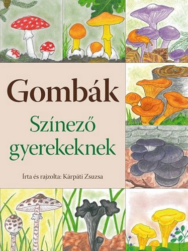 Kárpáti Zsuzsa: Gombák - színező gyerekeknek