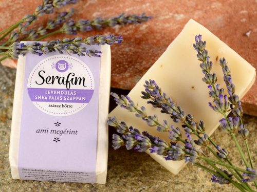 Serafim Levendulás sheavajas szappan - 100 g