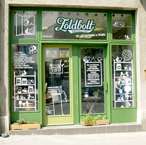 Zöldbolt Budapest bejárata