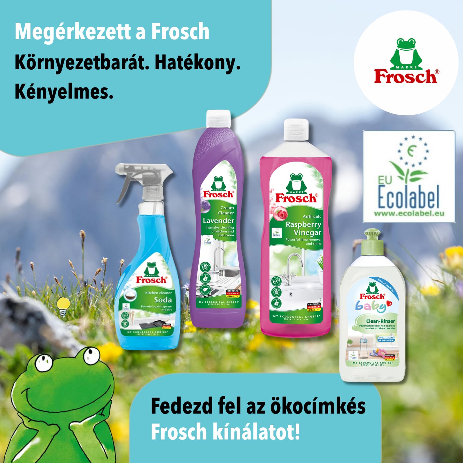 Frosch termékek a Zöldboltban