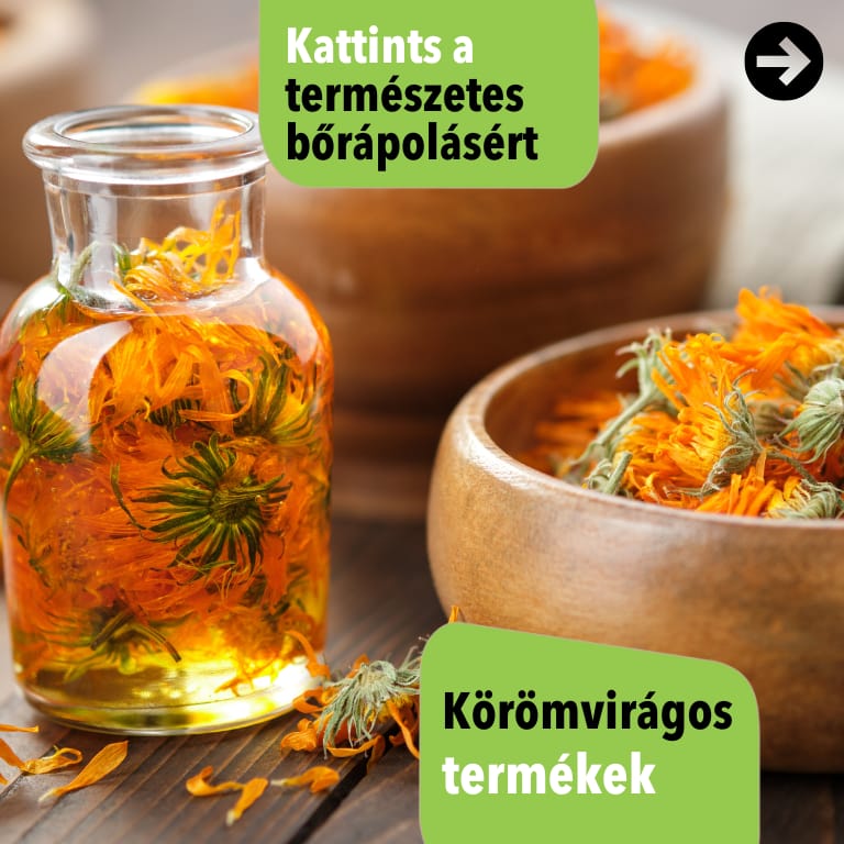 Körömvirágos termékek a Zöldboltban