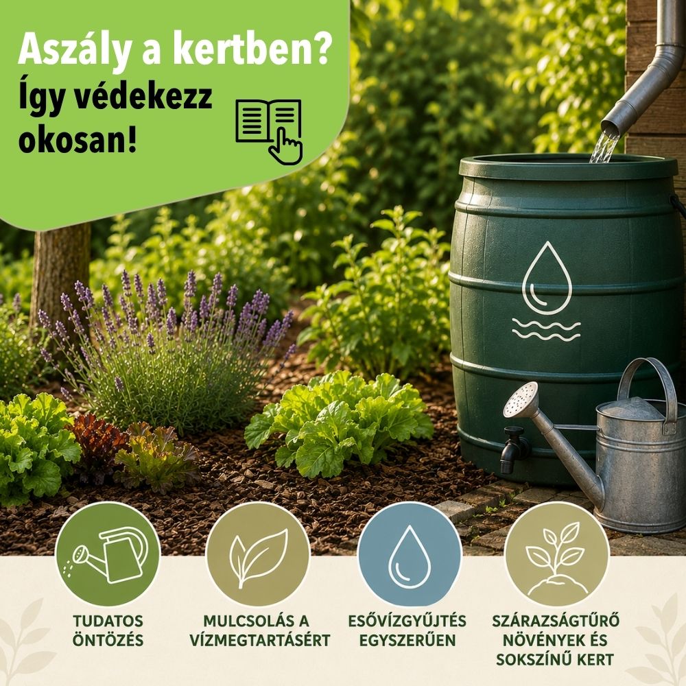 Mit tehetsz az aszály ellen a kertben: öntözés, mulcsolás, növényválasztás okosan