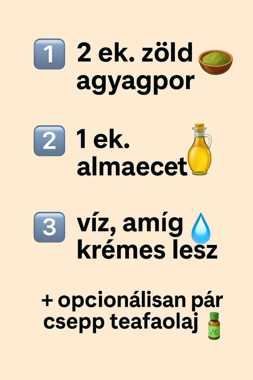 Deo detox zöld agyagos recept
