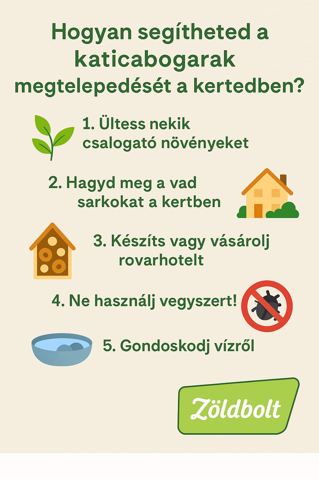 Katicabarát kert - Zöldbolt