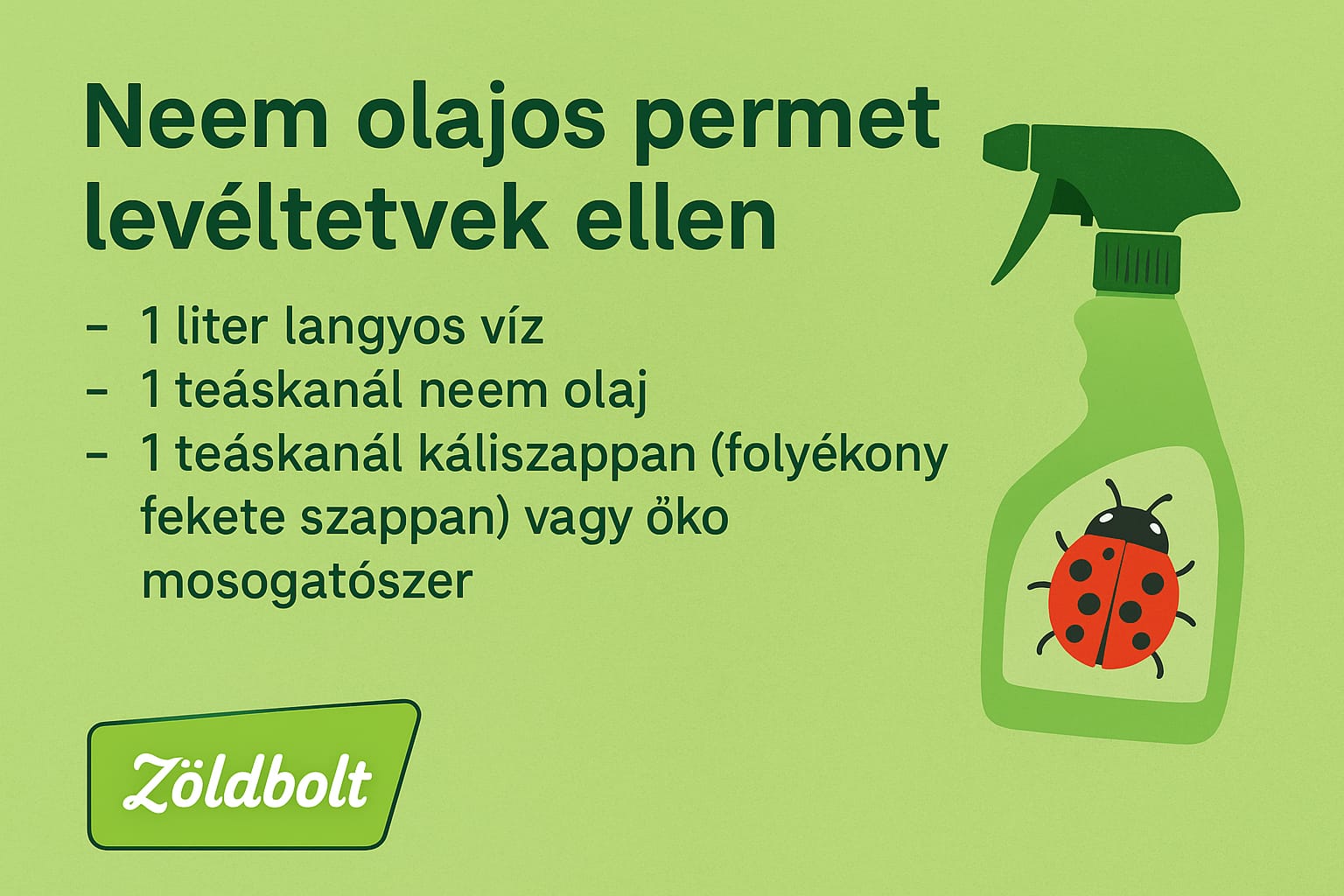 Neem olajos permet levéltetű ellen - ZÖldbolt